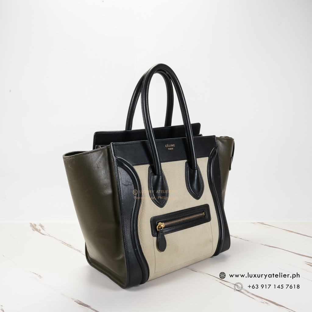 Celine Micro Luggage Tricolor Luxury Atelier.Ph